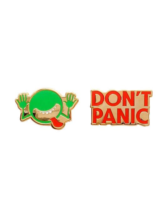 The Hitchhiker's Guide to the Galaxy Enamel Pins - Pin Set of 2