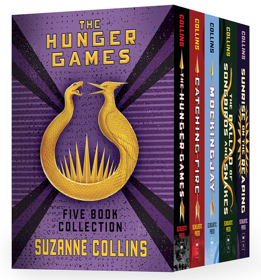 Hunger Games 5-Book Hardcover Box Set (The Hunger Games, Catching Fire, Mockingjay, The Ballad of Songbirds and Snakes, Sunrise on the Reaping)