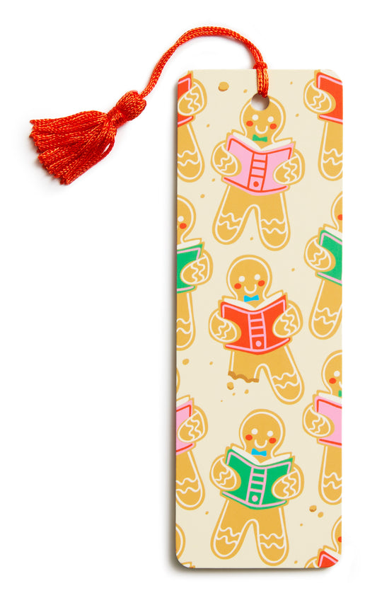 Gingerbread Book Club Bookmark