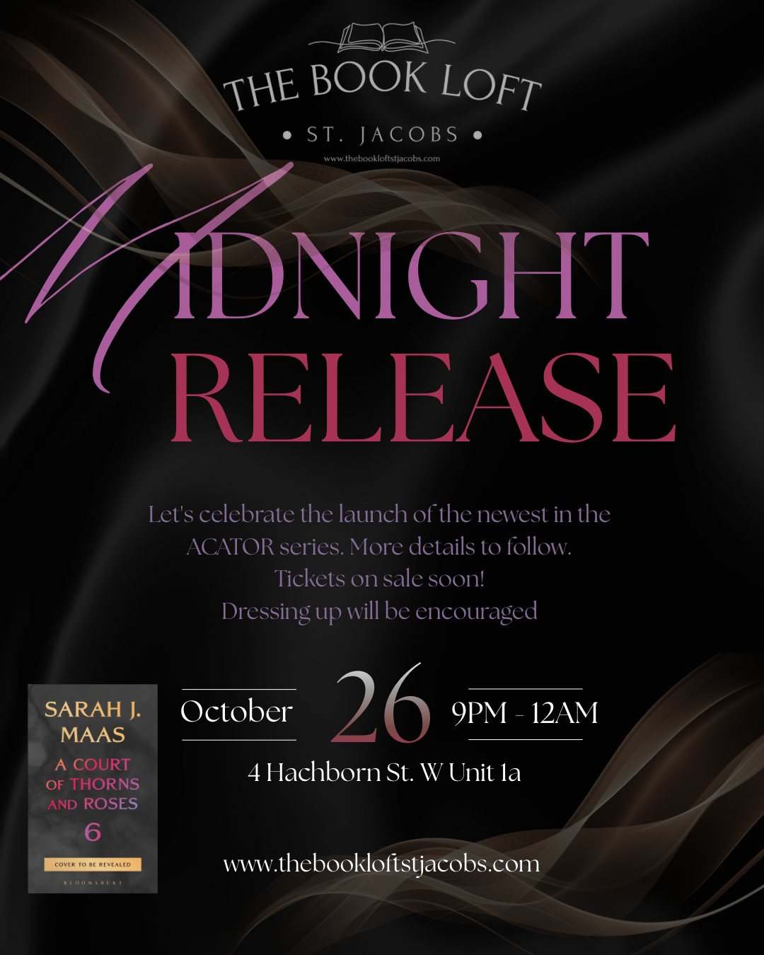Midnight Release Ticket - ACOTAR 6 (October 26, 2026) 9pm - 12am