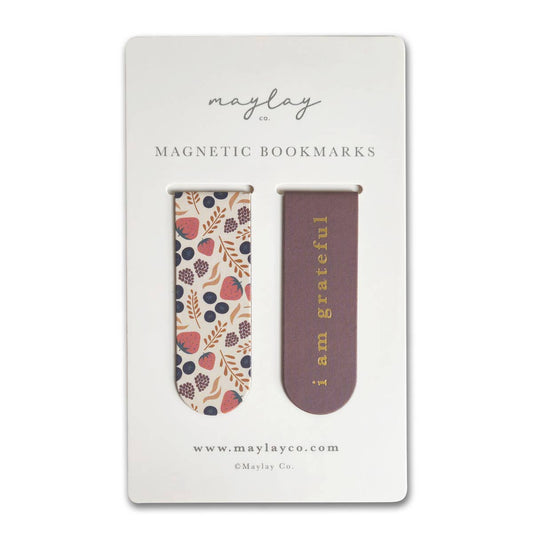 Maylay Co. - Fruity Magnetic Gold Foil Bookmarks (Set of 2)