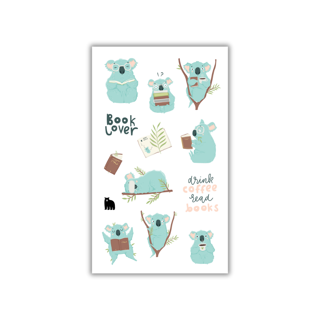 Four Bears Sticker Club - Drink Coffee Read Books