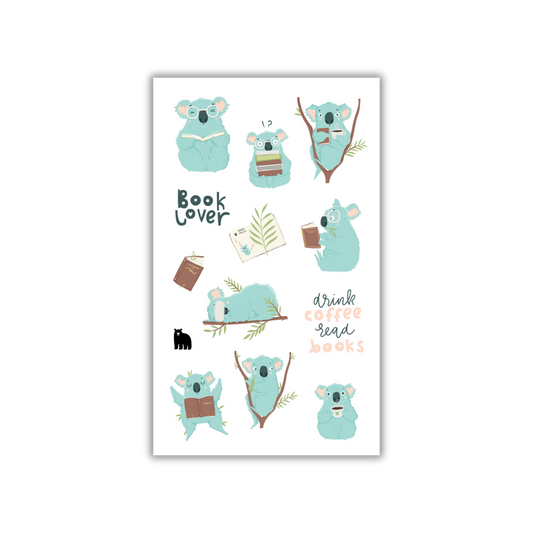 Four Bears Sticker Club - Drink Coffee Read Books