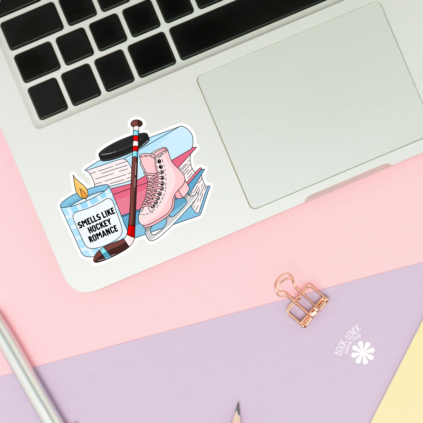 Book Lover Merch Shop - Smells Like Hockey Romance Stickers / Bookish Stickers