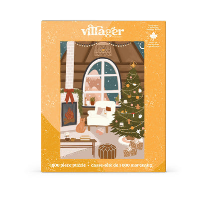 Villager Puzzles - Fireside Christmas | 1000-Piece Puzzle | Designed in Canada