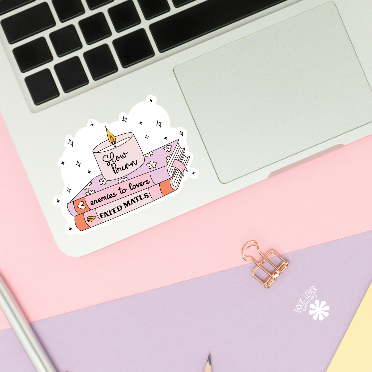 Book Lover Merch Shop - Slow Burn Stickers / Enemies to lovers / Fated Mates