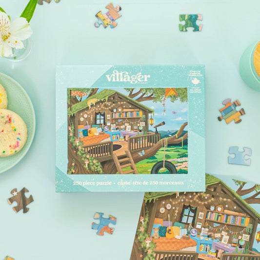Villager Puzzles - Treetop Hideout | 250 Piece Puzzle | Designed in Canada