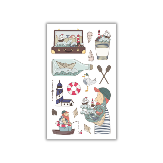 Four Bears Sticker Club - Wander the Waves