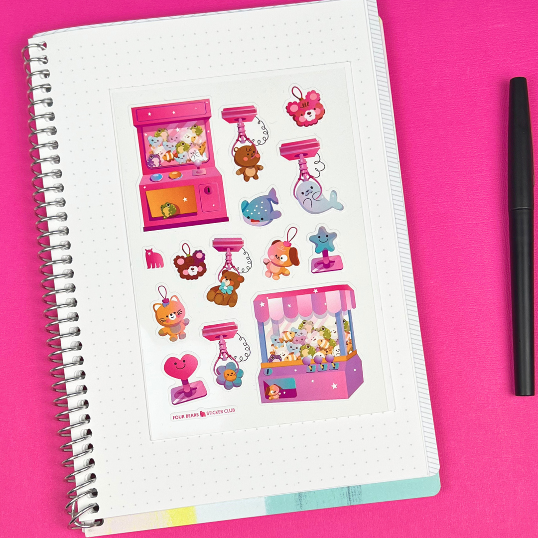 Four Bears Sticker Club - Crane Game Cuties