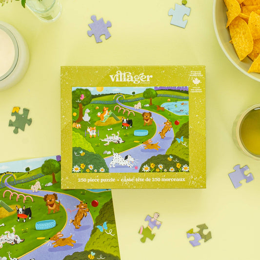Villager Puzzles - Bark Park | 250 Piece Puzzle | Designed in Canada