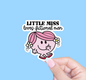 Radical Buttons - Little miss loves fictional men, Kindle sticker, Smut