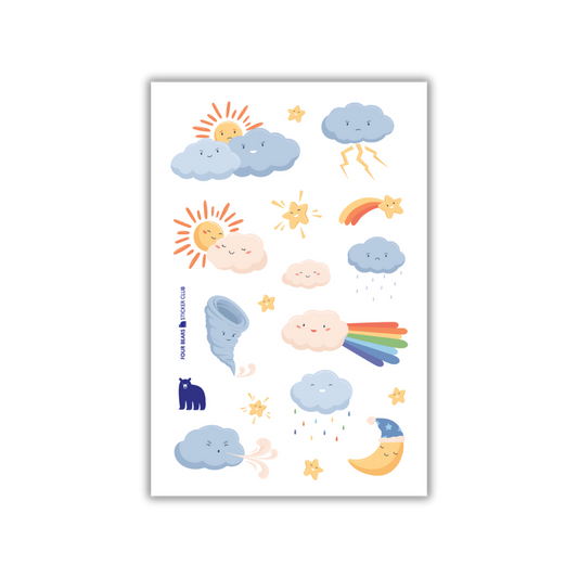 Four Bears Sticker Club - Cirrus-ly Cute Weather