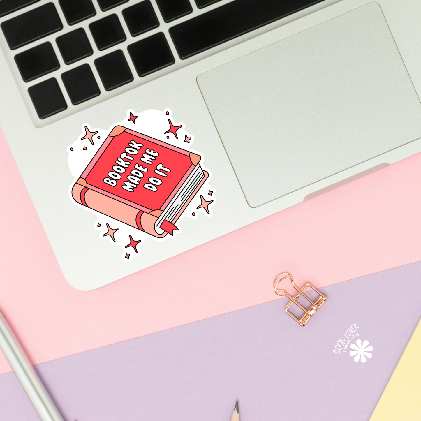 Book Lover Merch Shop - Booktok Made Me Do It Stickers / Bookish Stickers / Book