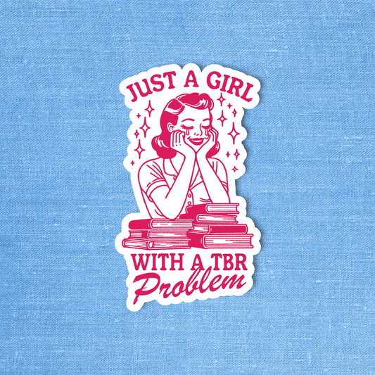 Radical Buttons - TBR sticker, Bookstore sticker, Bookish sticker, Retro