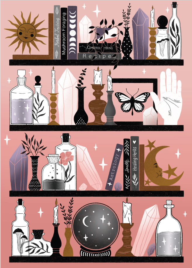 Villager Puzzles - Mystic Bookshelf | 500-Piece Puzzle | Designed in BC Canada