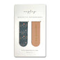 Maylay Co. - Wildflowers Floral Magnetic Gold Foil Bookmarks (Set of 2)