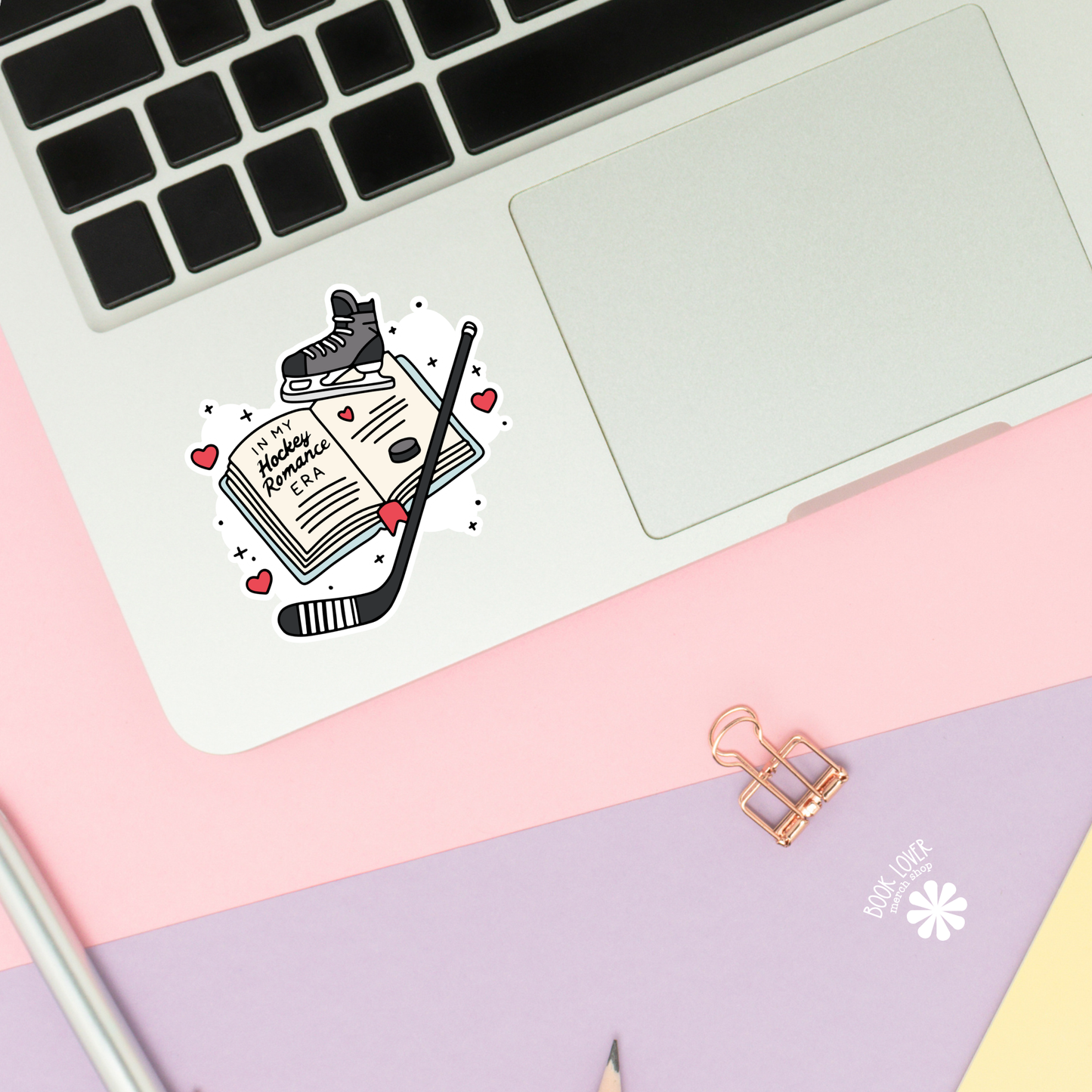 Book Lover Merch Shop - In My Hockey Romance Era Stickers / Bookish Stickers