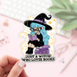Book Lover Merch Shop - Just A Witch Who Loves Books Stickers / Bookish Stickers