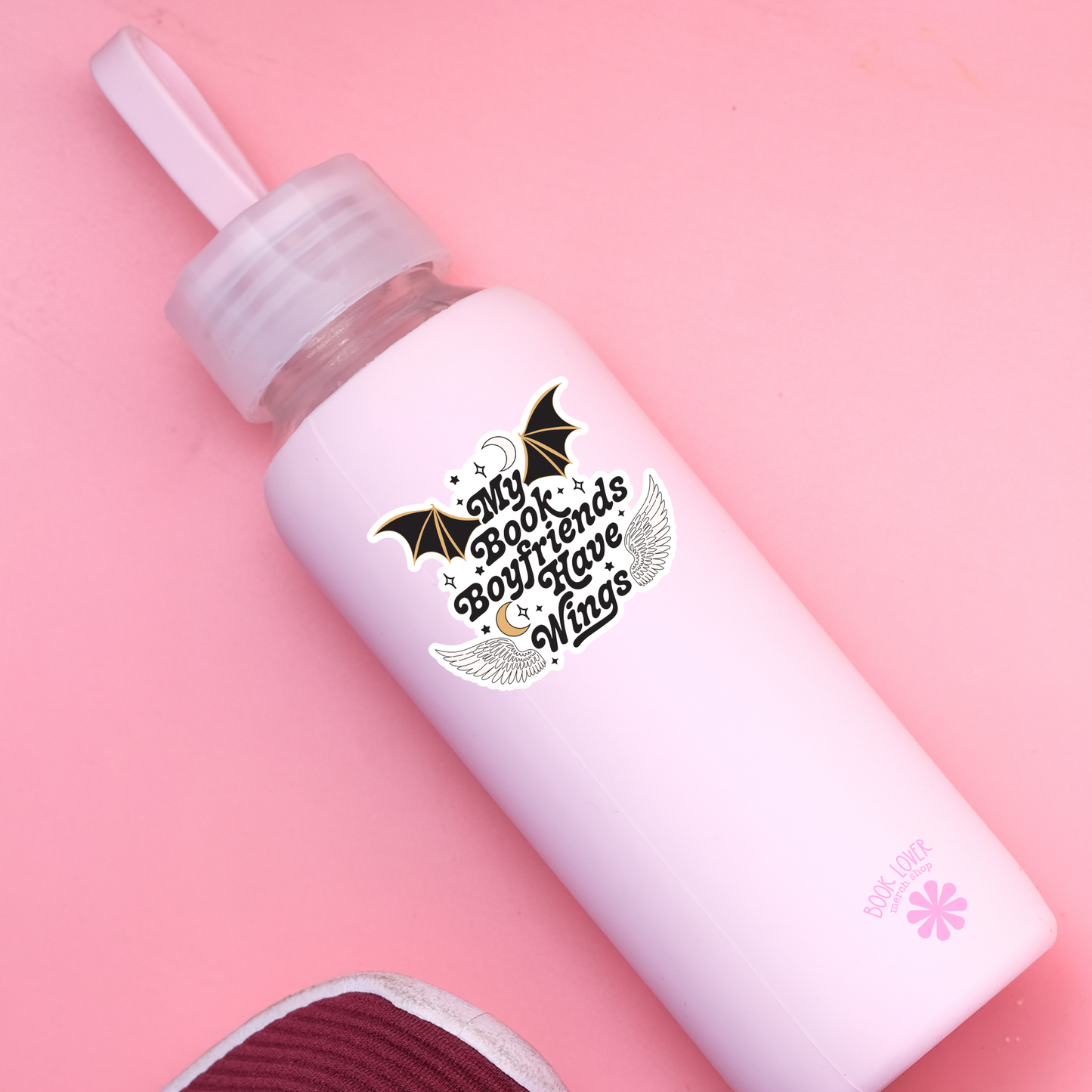 Book Lover Merch Shop - My Book Boyfriends Have Wings Stickers / Bookish Stickers /