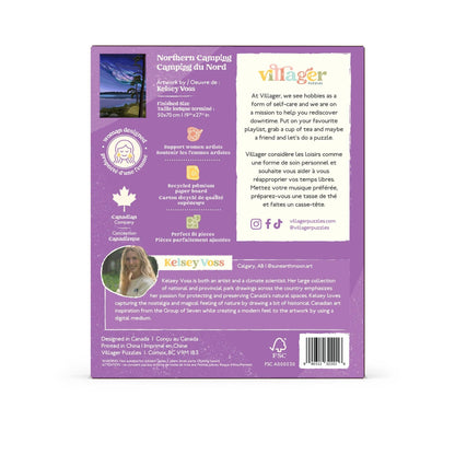 Villager Puzzles - Northern Camping | 1000-Piece Puzzle | Designed in Canada