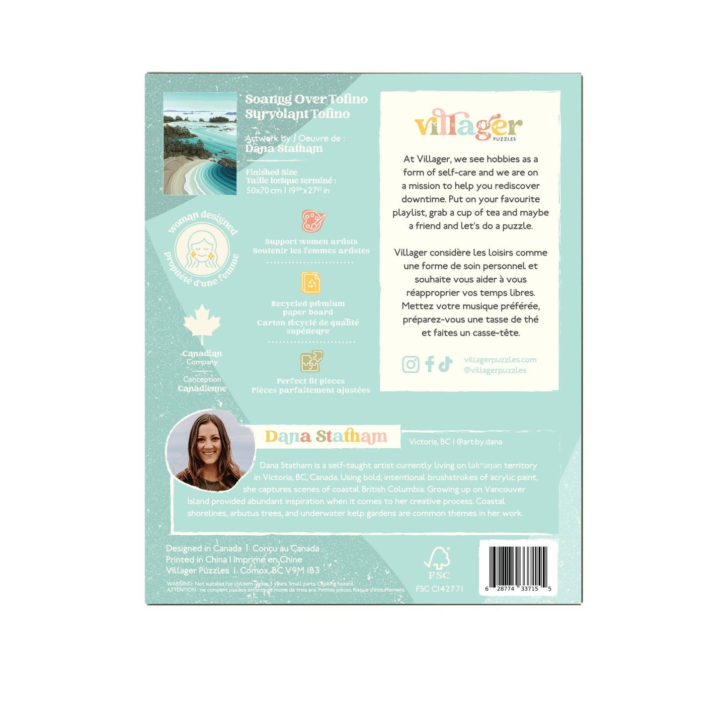 Villager Puzzles - Soaring over Tofino | 1000-Piece Puzzle | Designed in Canada