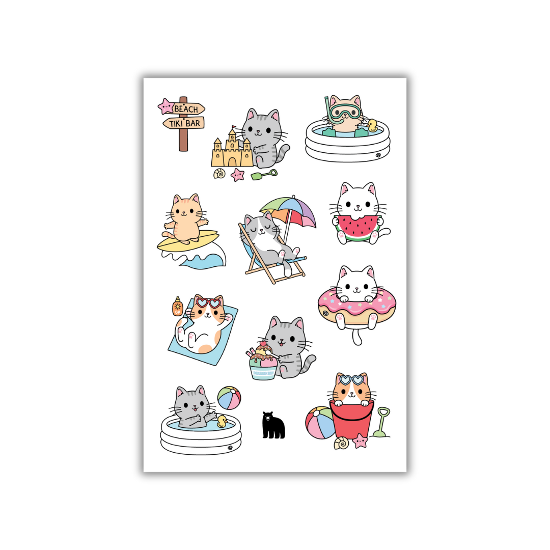 Four Bears Sticker Club - Beach Day