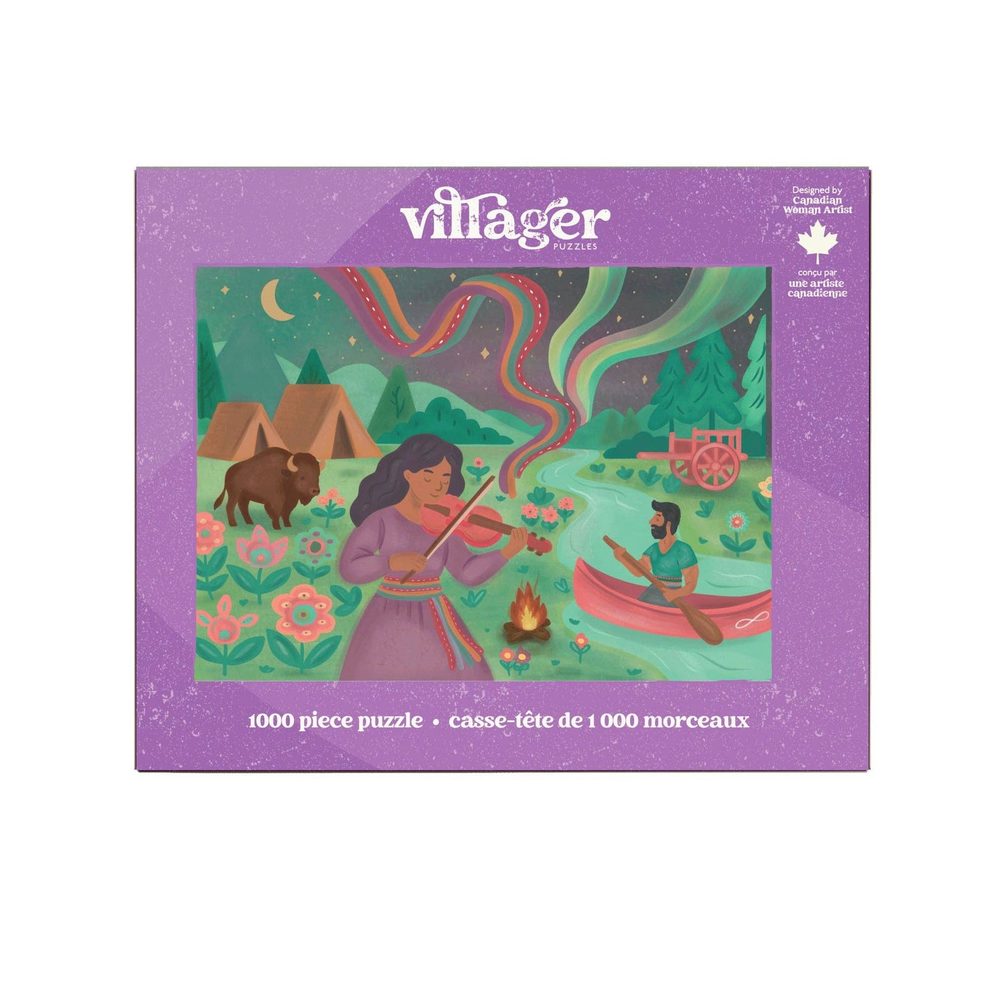 Villager Puzzles - Dancing Sky | 1000-Piece Puzzle | Designed in Canada