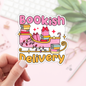 Book Lover Merch Shop - Christmas Bookish Delivery Stickers / Bookish Stickers