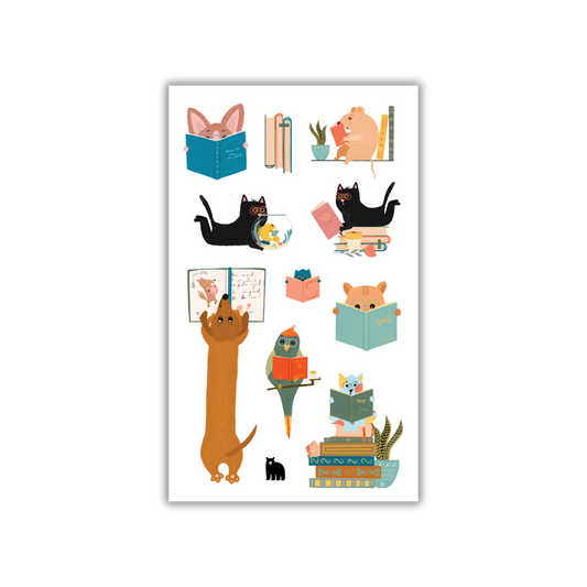 Four Bears Sticker Club - Bookish Buddies