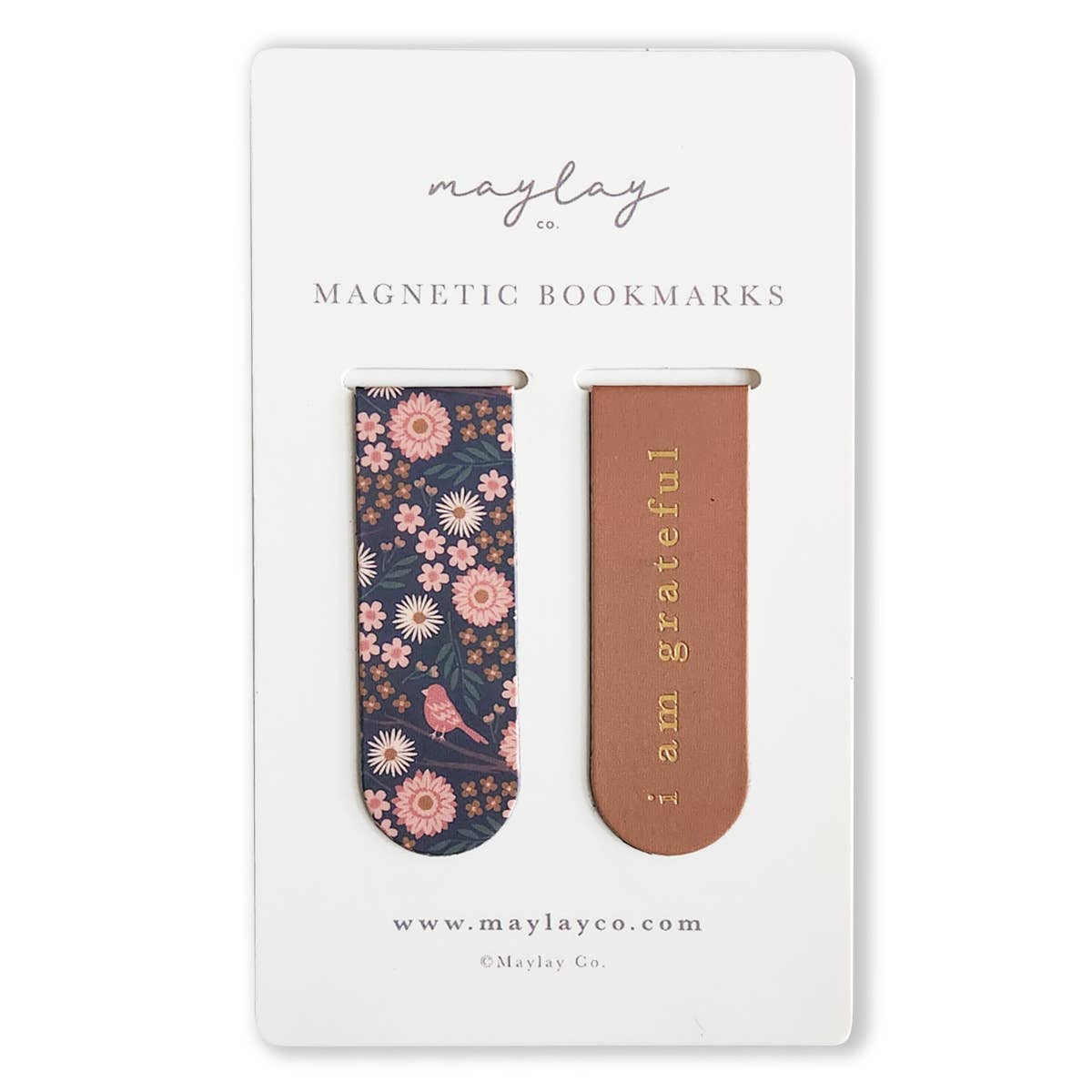 Maylay Co. - Birdy Floral Magnetic Bookmarks (Set of 2)