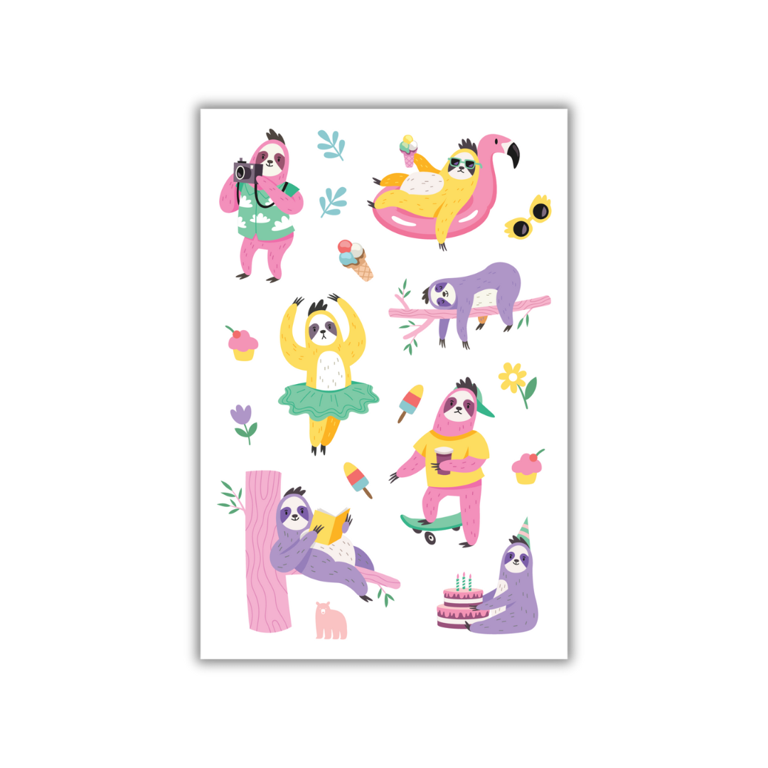 Four Bears Sticker Club - Summer Sloth