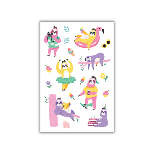 Four Bears Sticker Club - Summer Sloth