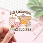 Book Lover Merch Shop - Cozy Readers Book Society Stickers / Bookish Stickers