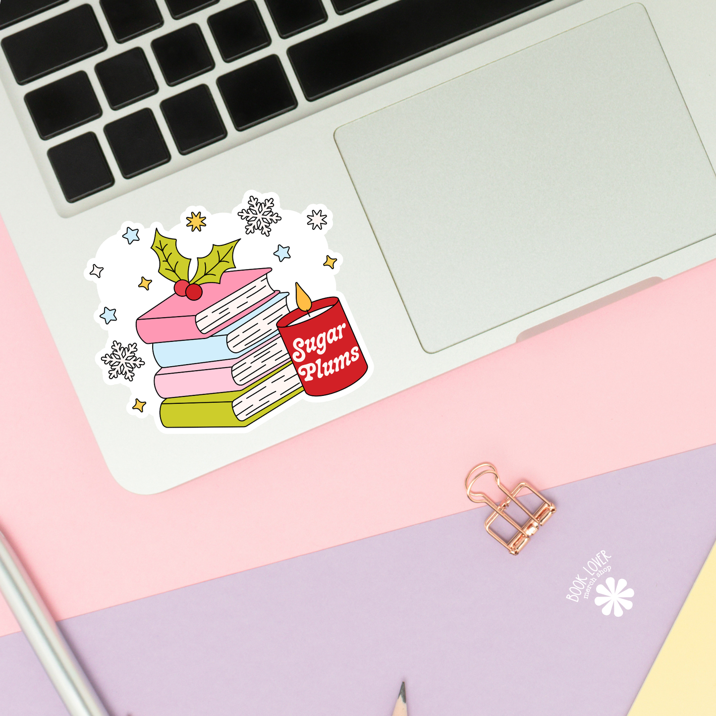 Book Lover Merch Shop - Christmas Stickers / Holidays Bookish Stickers / Book Lover