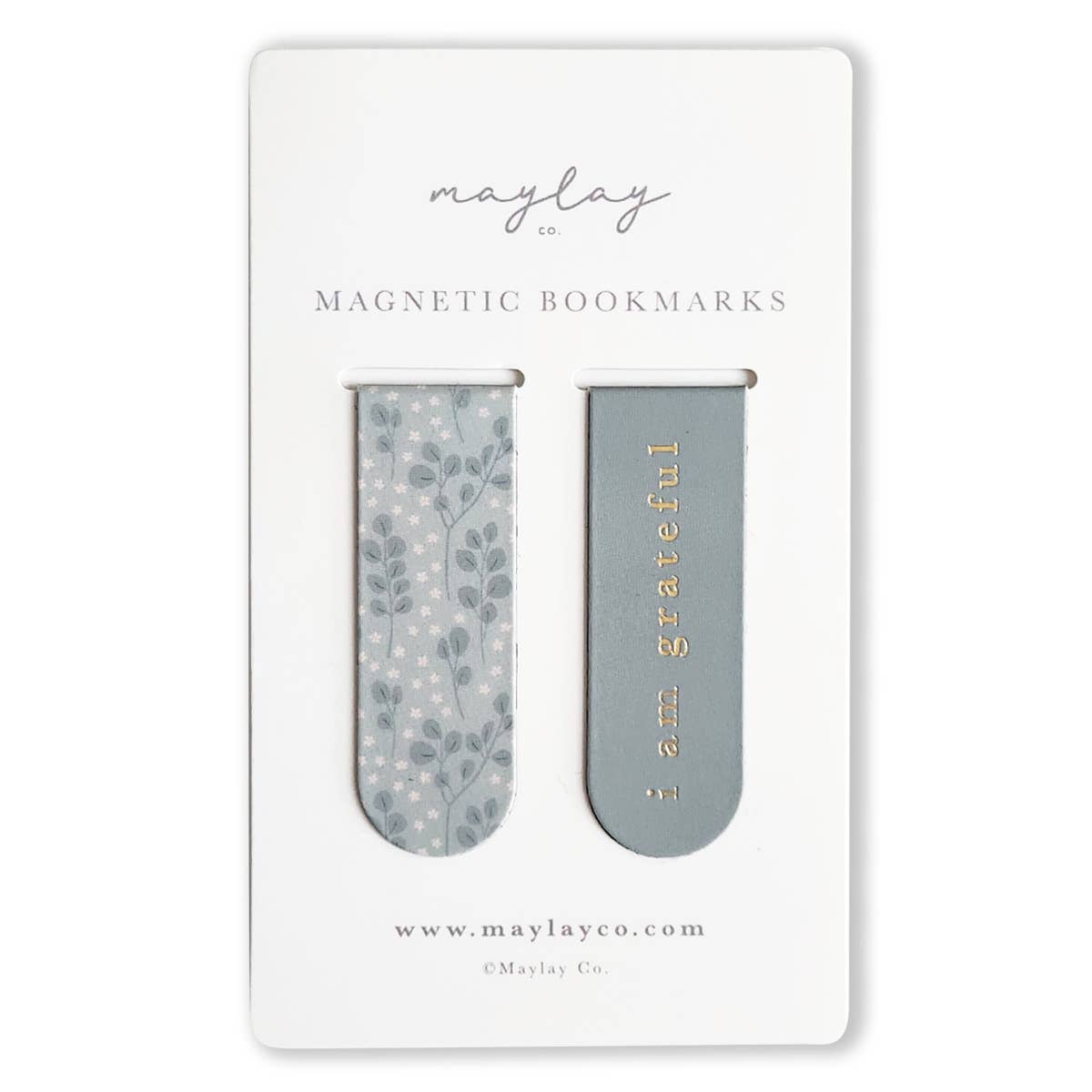 Maylay Co. - Eucalyptus Florals Magnetic Bookmarks (Set of 2)